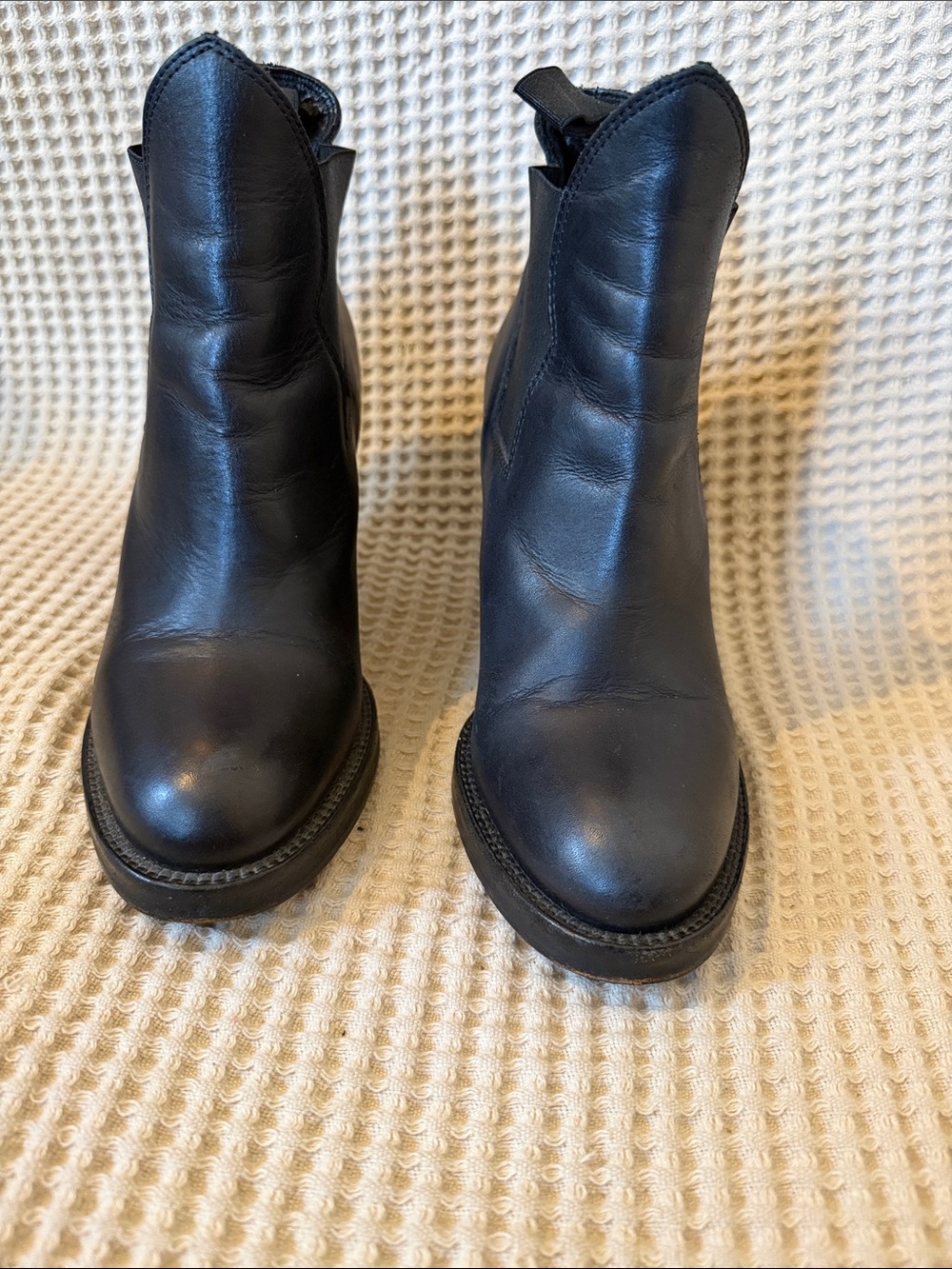 Acne Studios Star Boots EU 38 US 8 Black Heeled Boots Designer Luxury Shoes - Picture 2 of 7